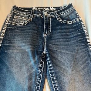 Women's Blue Boot Cut Jeans